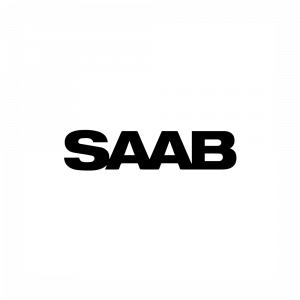 Saab mit weißem Hintergrund