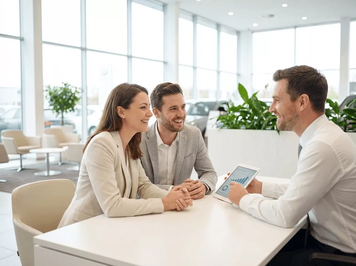 Geschäftstreffen mit einem Paar und Berater im Büro
